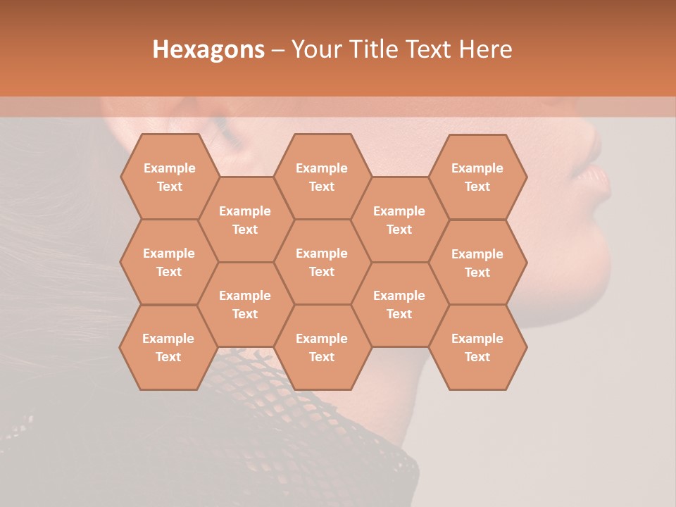 Calm Eyes Black PowerPoint Template