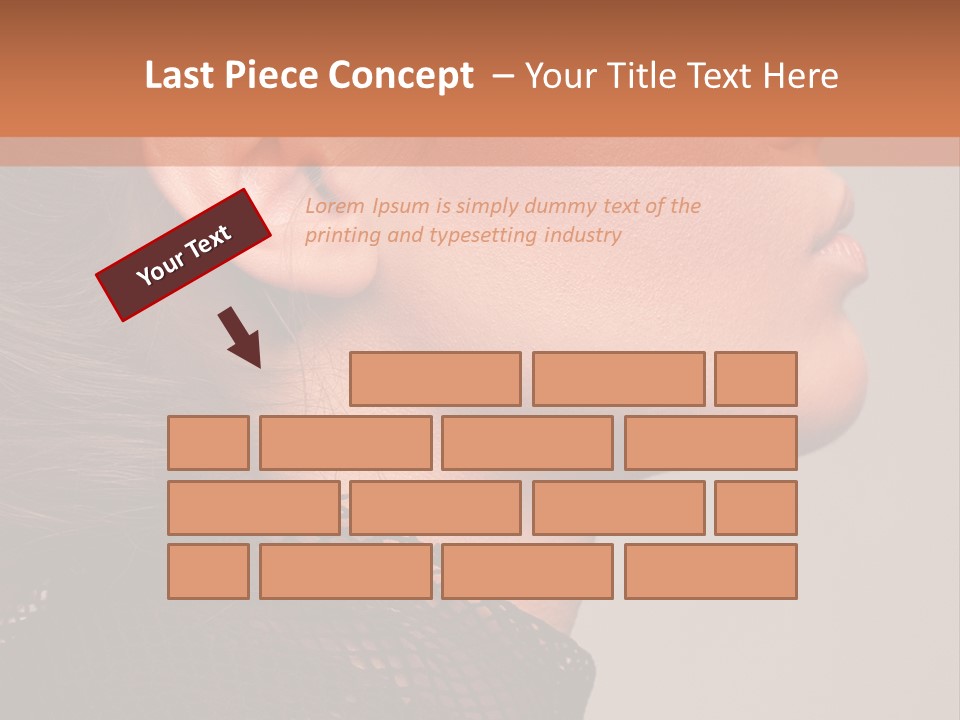 Calm Eyes Black PowerPoint Template