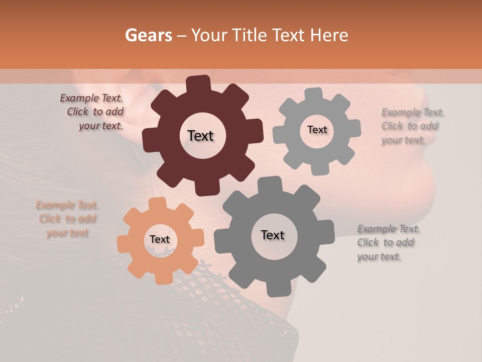 Calm Eyes Black PowerPoint Template