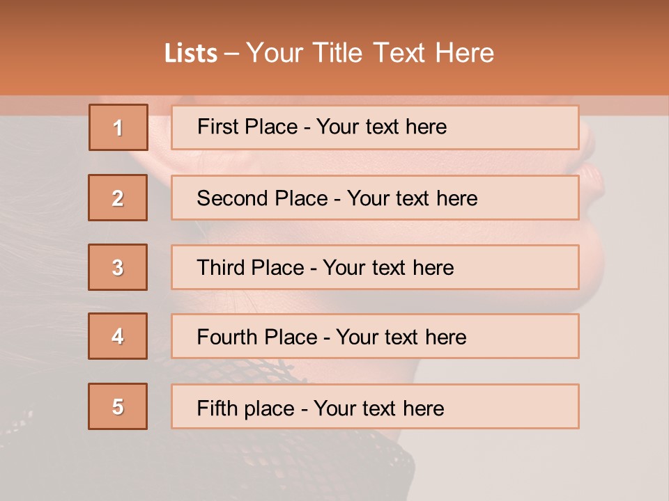 Calm Eyes Black PowerPoint Template