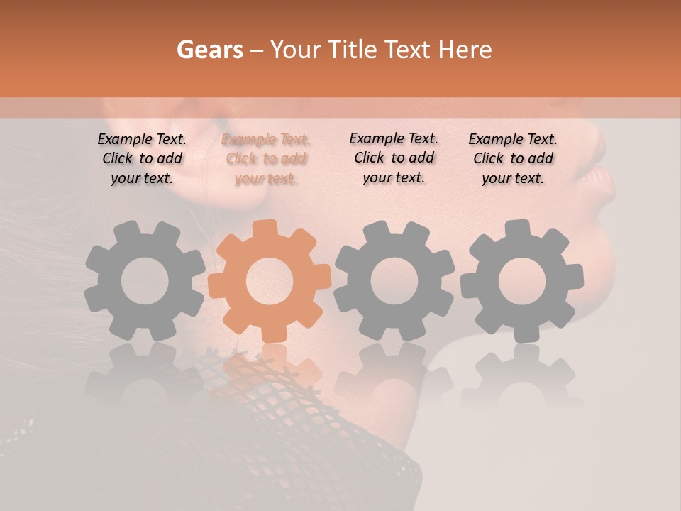 Calm Eyes Black PowerPoint Template