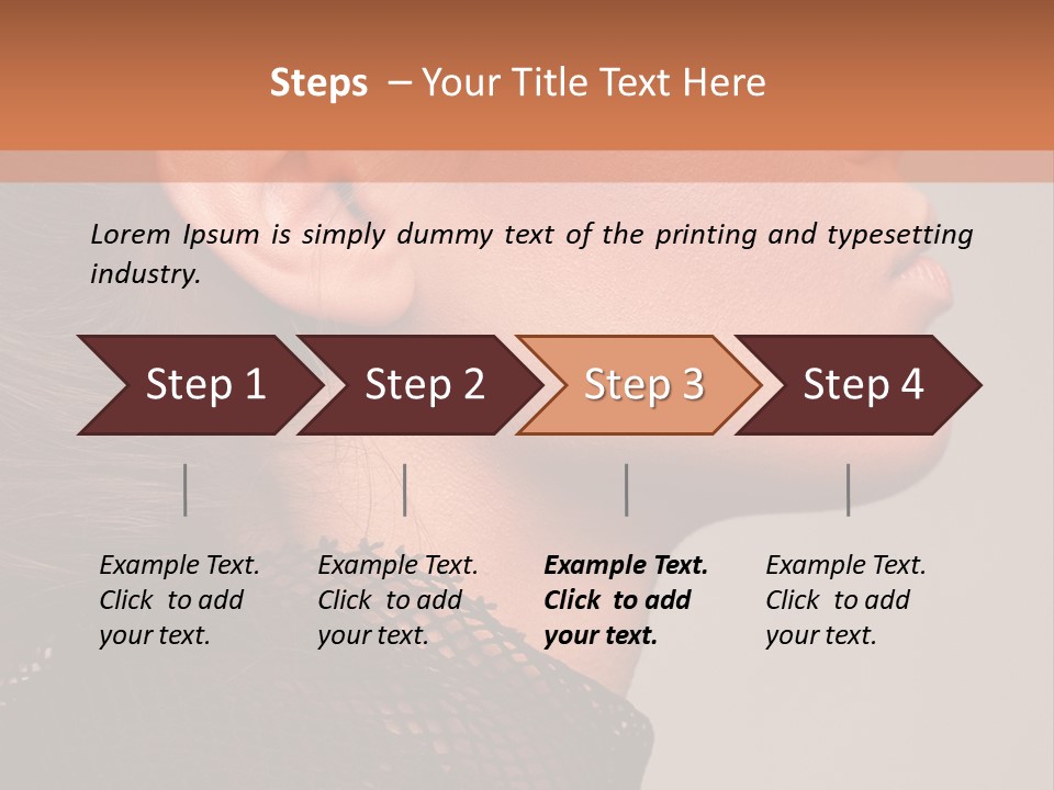 Calm Eyes Black PowerPoint Template