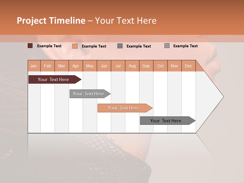 Calm Eyes Black PowerPoint Template