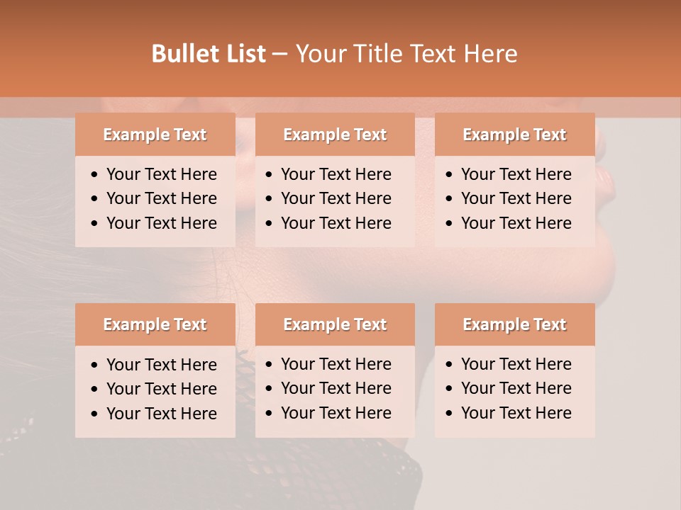 Calm Eyes Black PowerPoint Template
