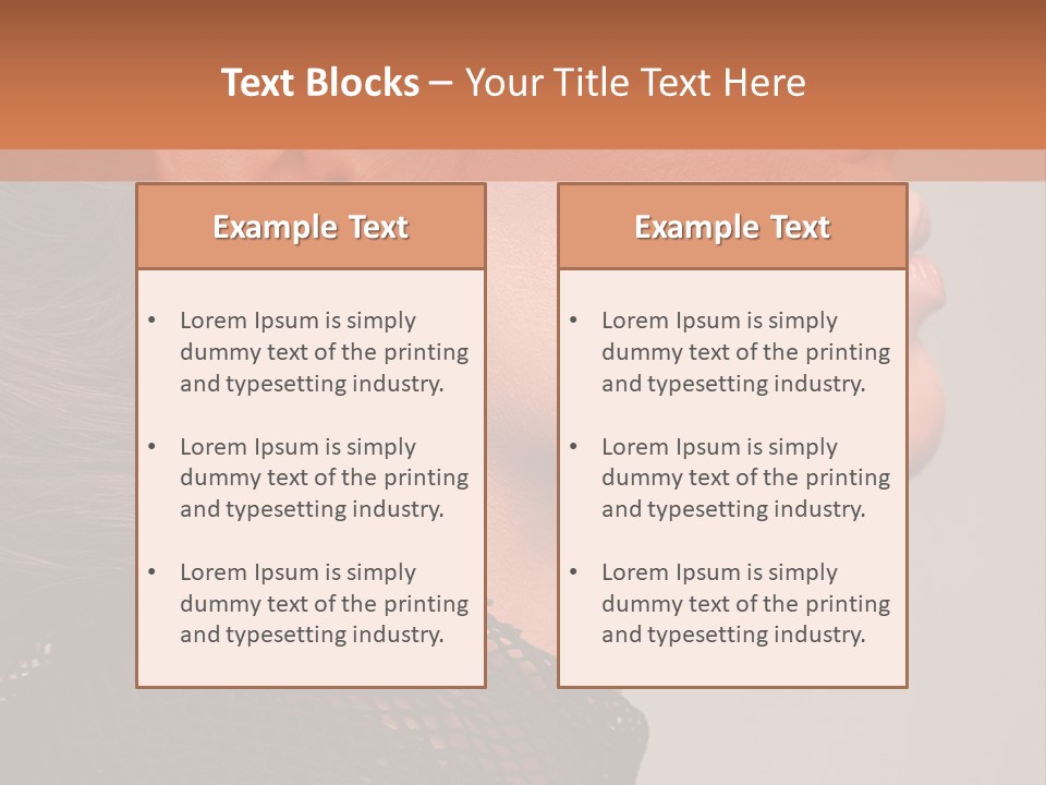 Calm Eyes Black PowerPoint Template