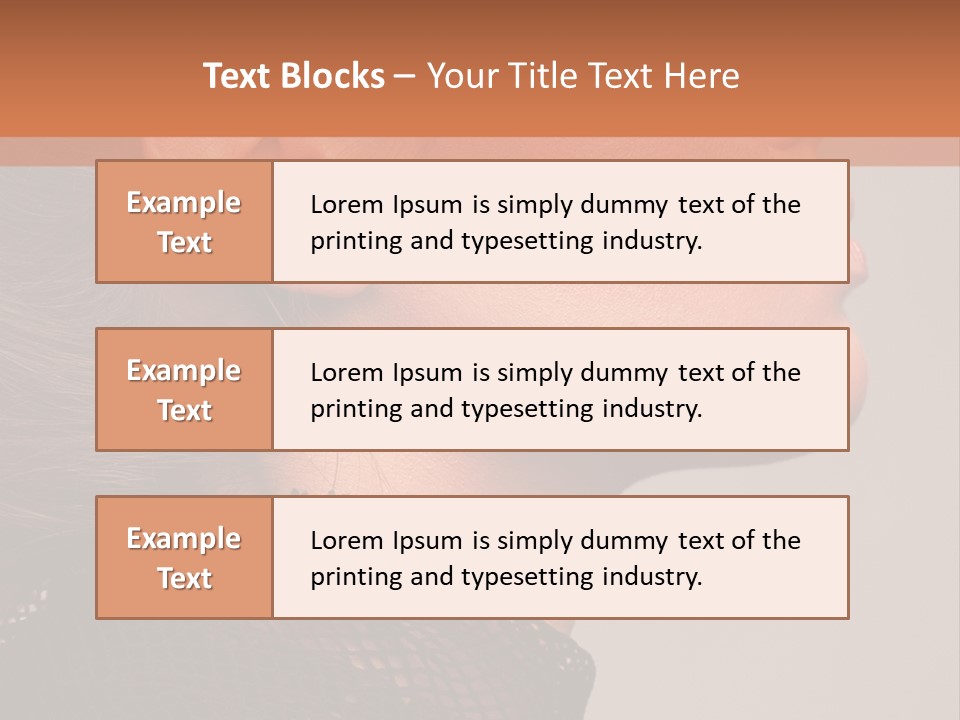 Calm Eyes Black PowerPoint Template