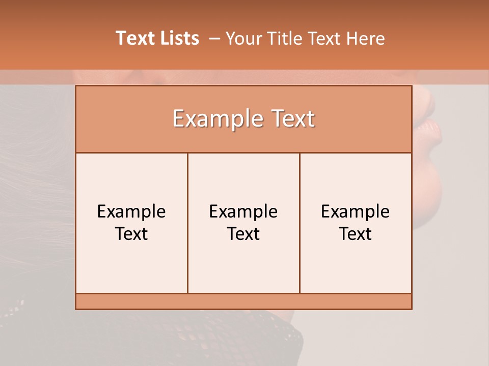 Calm Eyes Black PowerPoint Template