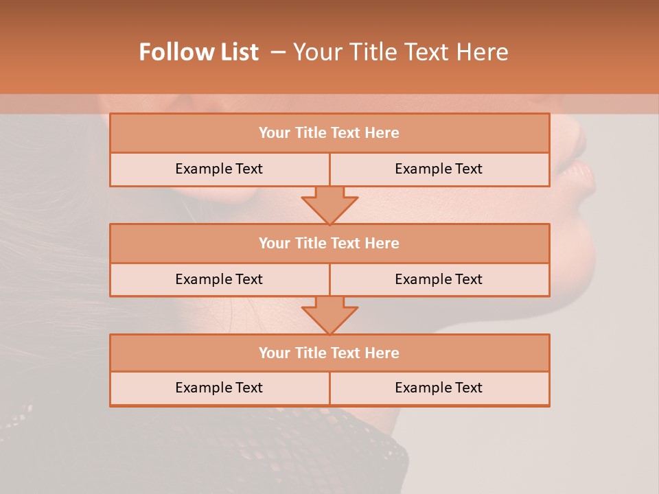 Calm Eyes Black PowerPoint Template