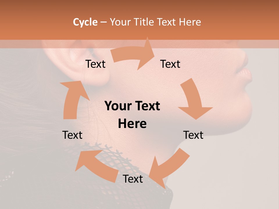Calm Eyes Black PowerPoint Template