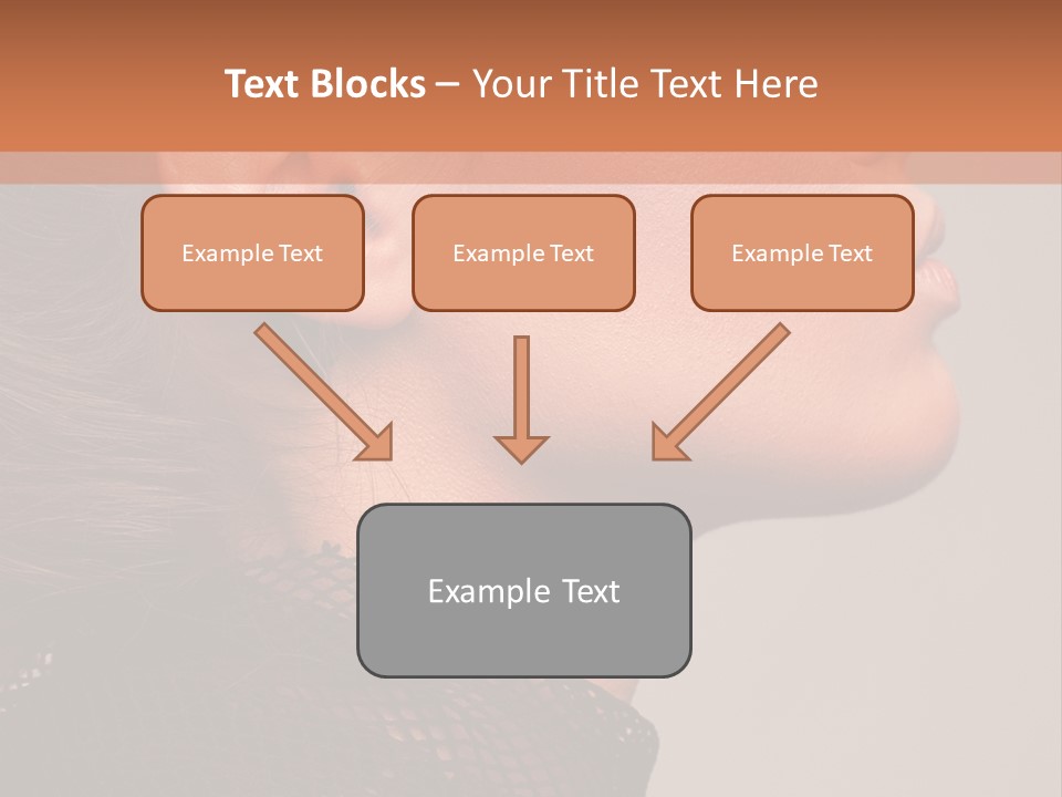 Calm Eyes Black PowerPoint Template