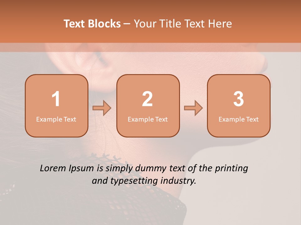 Calm Eyes Black PowerPoint Template