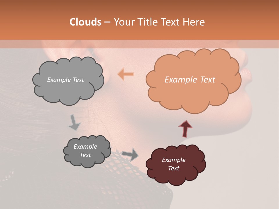 Calm Eyes Black PowerPoint Template