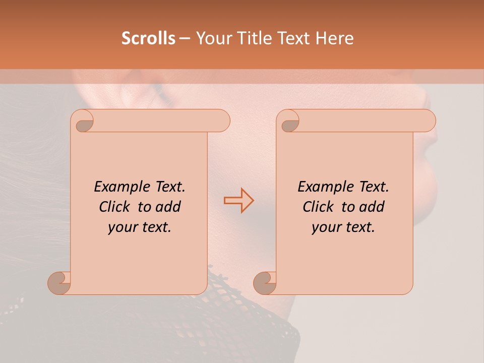 Calm Eyes Black PowerPoint Template