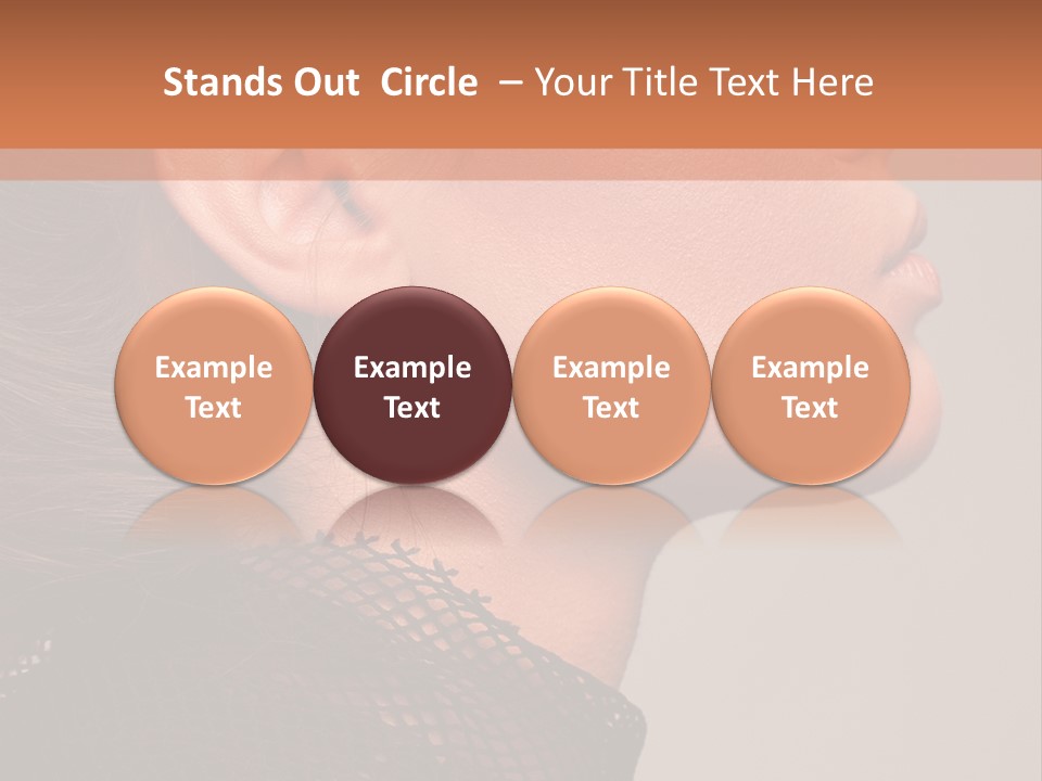 Calm Eyes Black PowerPoint Template