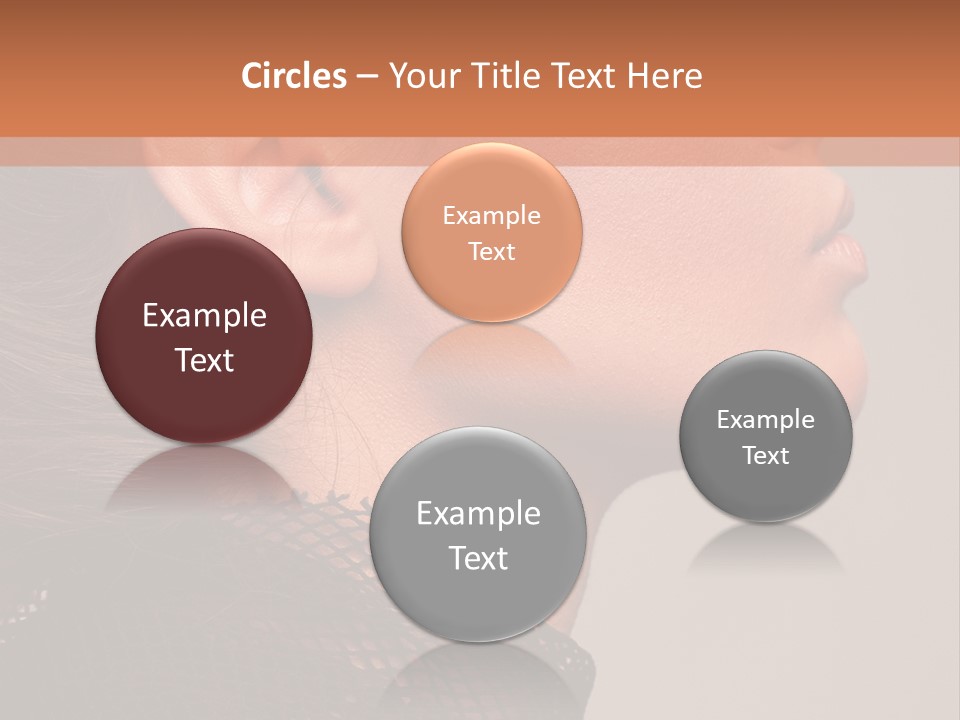 Calm Eyes Black PowerPoint Template