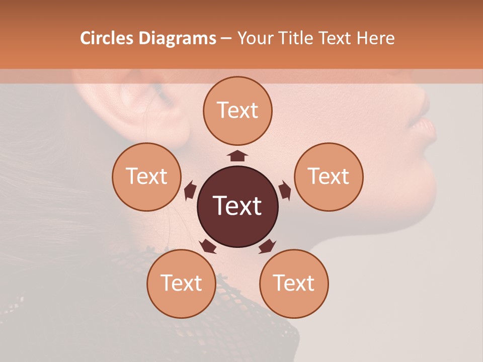 Calm Eyes Black PowerPoint Template