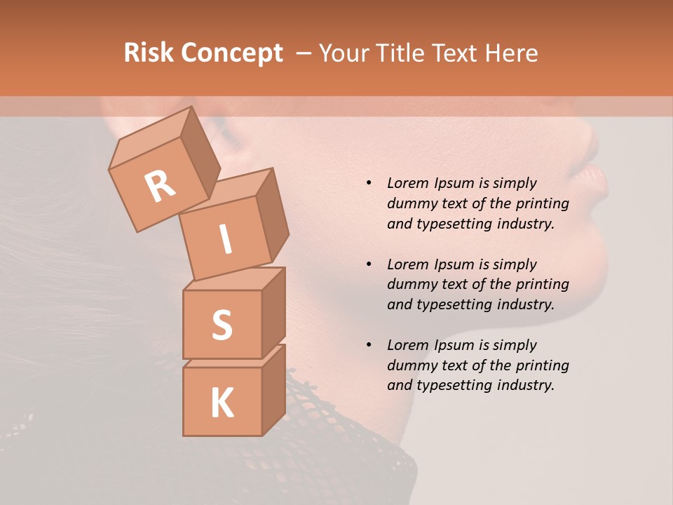 Calm Eyes Black PowerPoint Template