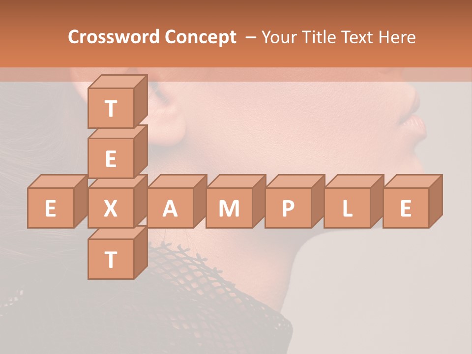 Calm Eyes Black PowerPoint Template