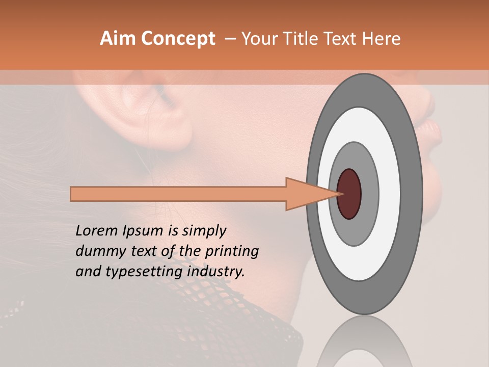 Calm Eyes Black PowerPoint Template