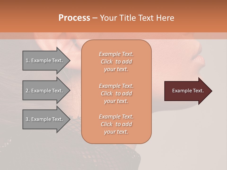 Calm Eyes Black PowerPoint Template