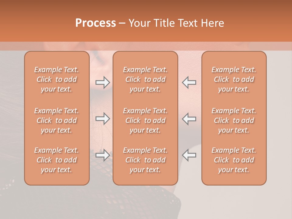 Calm Eyes Black PowerPoint Template