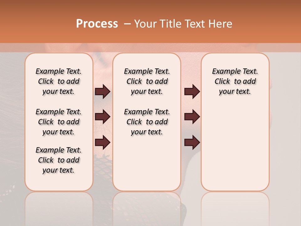 Calm Eyes Black PowerPoint Template
