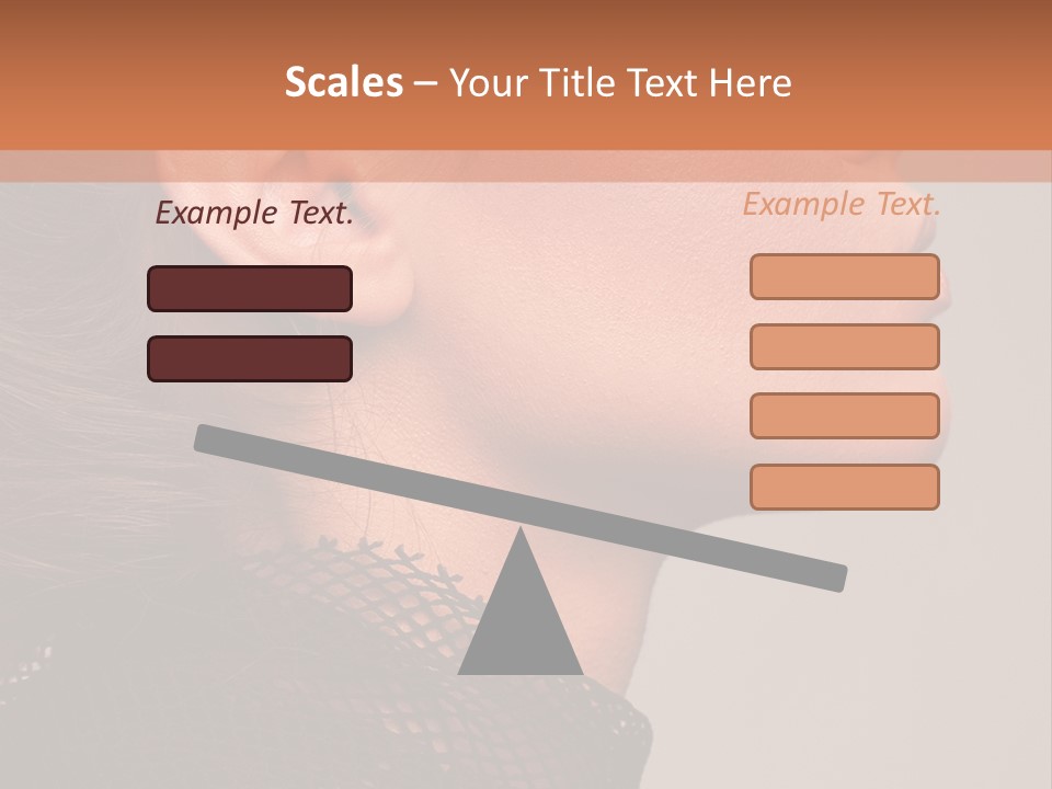 Calm Eyes Black PowerPoint Template