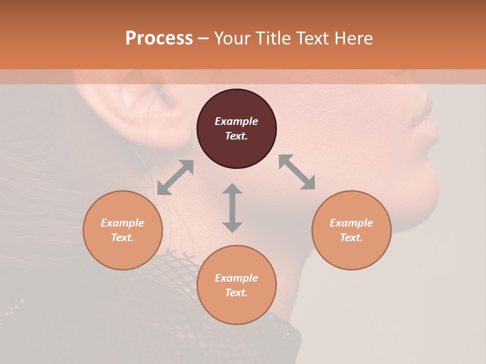 Calm Eyes Black PowerPoint Template