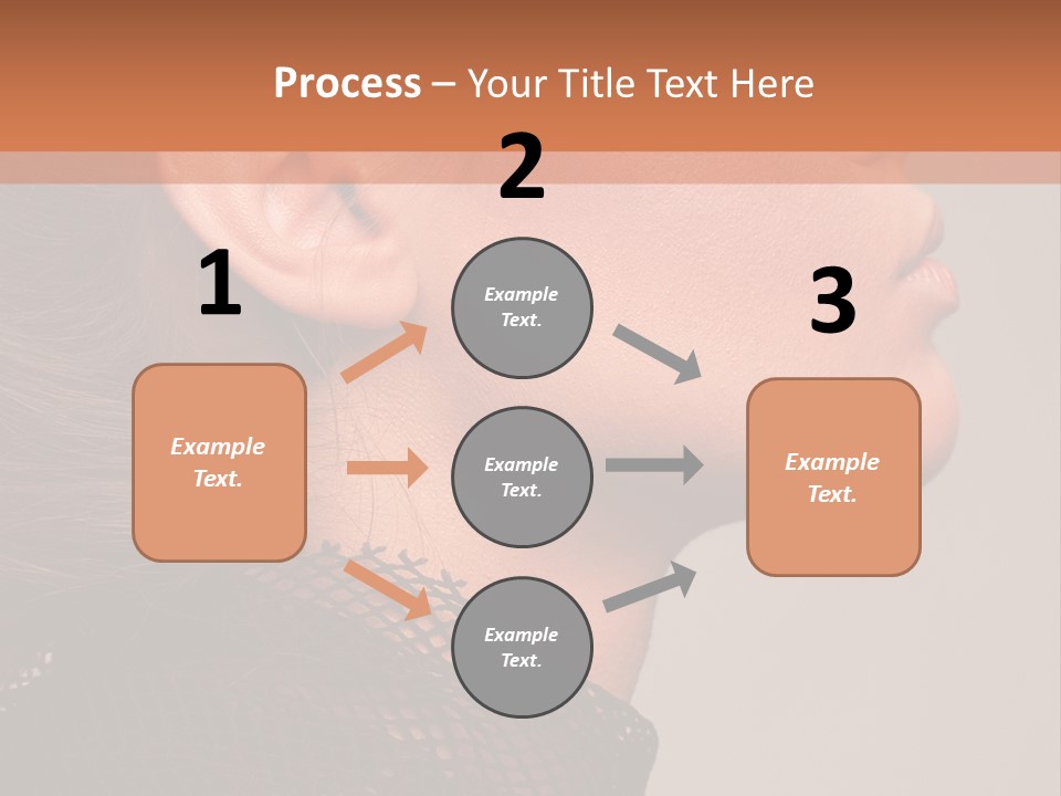 Calm Eyes Black PowerPoint Template