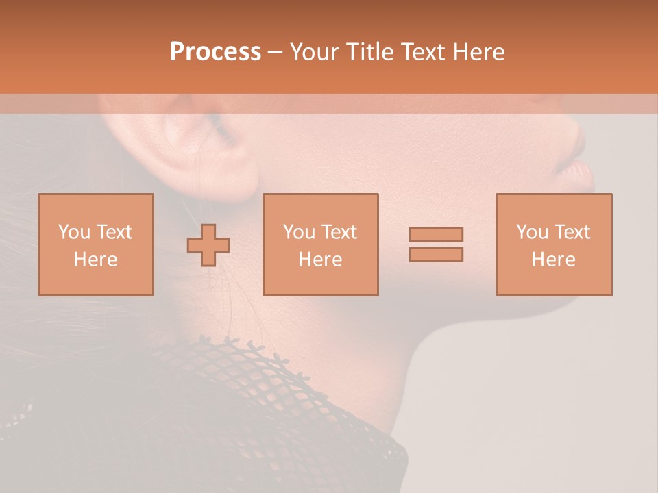 Calm Eyes Black PowerPoint Template