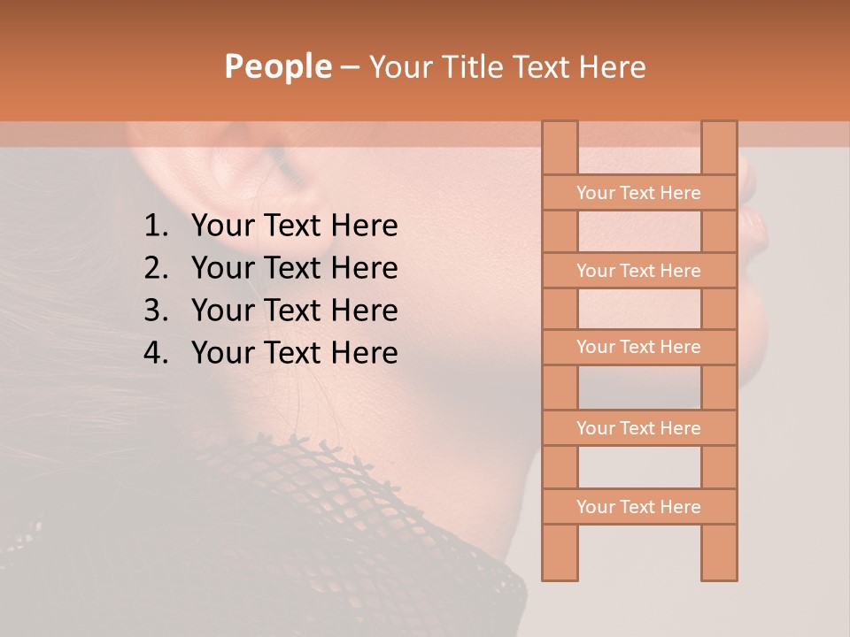 Calm Eyes Black PowerPoint Template