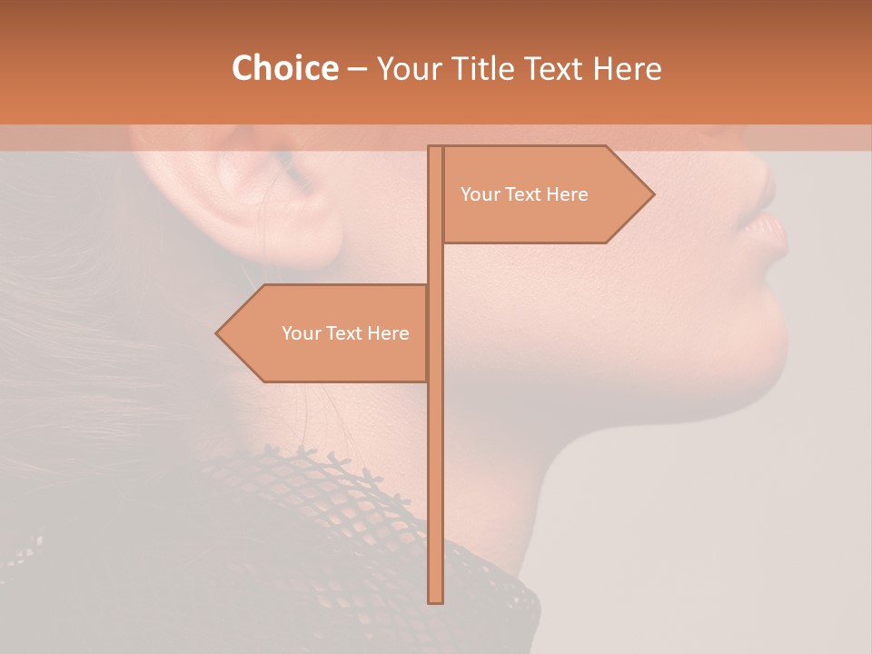 Calm Eyes Black PowerPoint Template