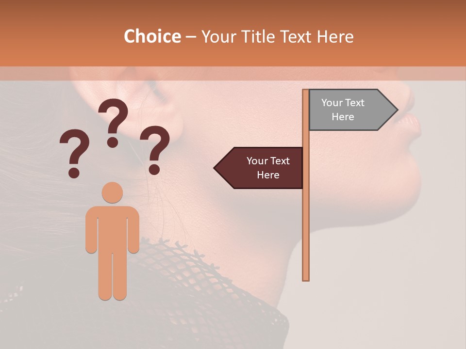 Calm Eyes Black PowerPoint Template