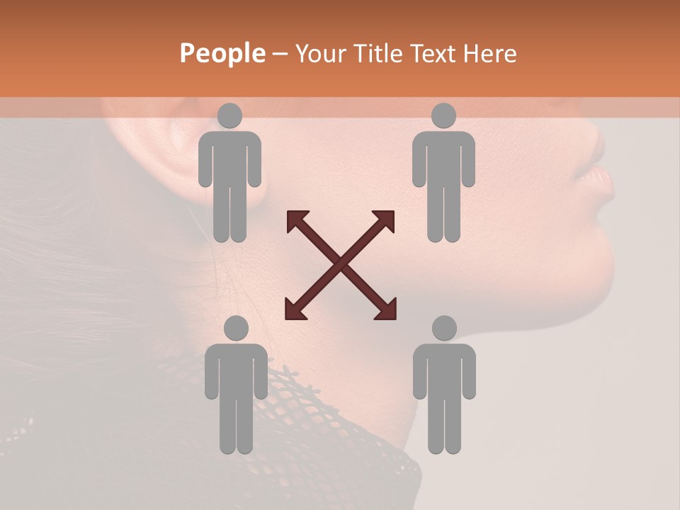 Calm Eyes Black PowerPoint Template