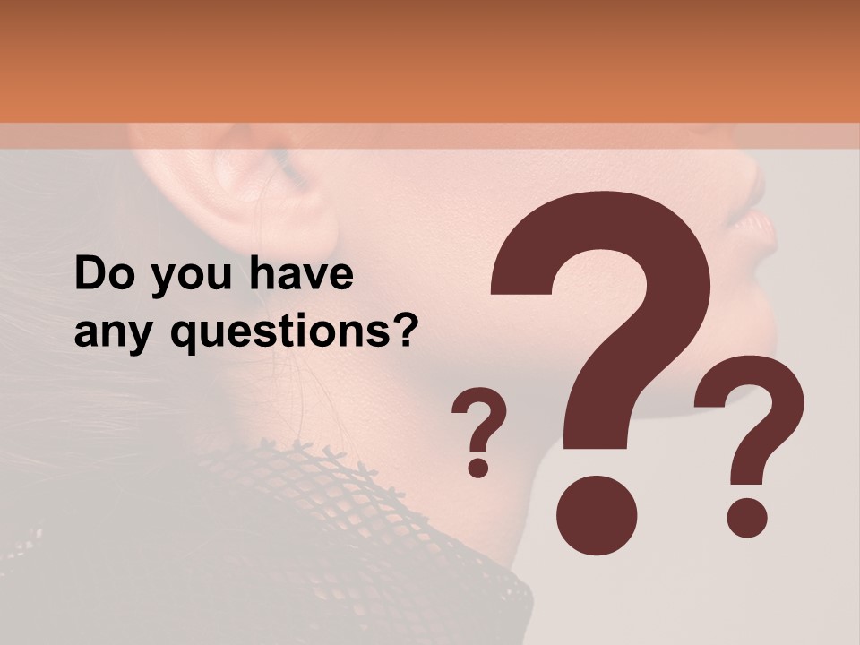 Calm Eyes Black PowerPoint Template