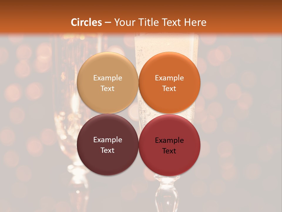 Champagne Poured Into Glass PowerPoint Template