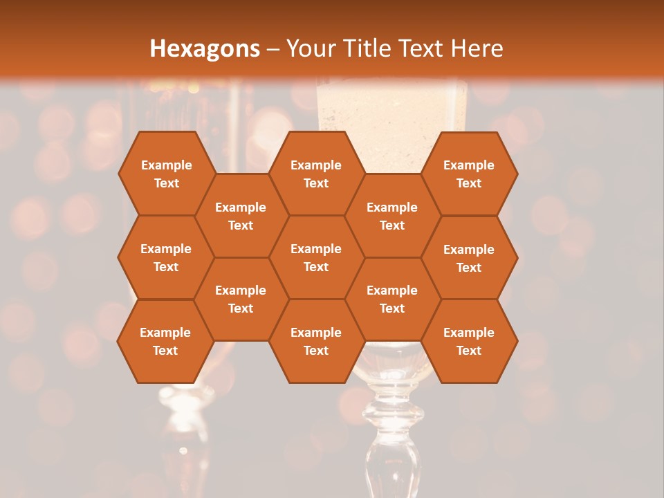 Champagne Poured Into Glass PowerPoint Template