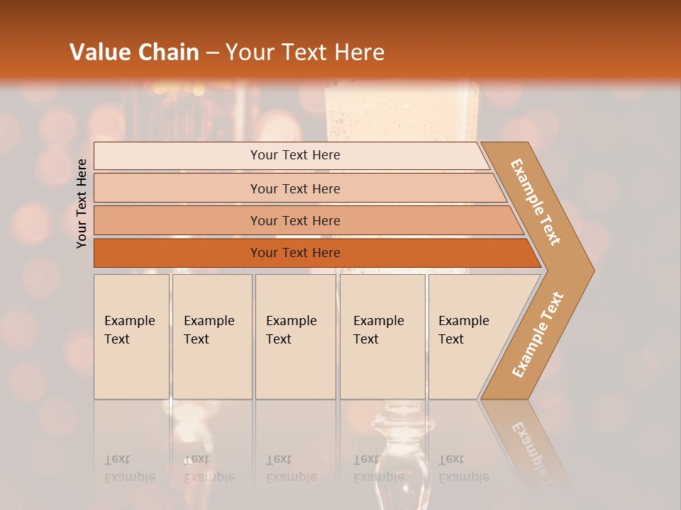 Champagne Poured Into Glass PowerPoint Template