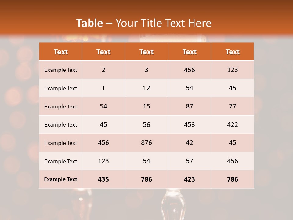 Champagne Poured Into Glass PowerPoint Template