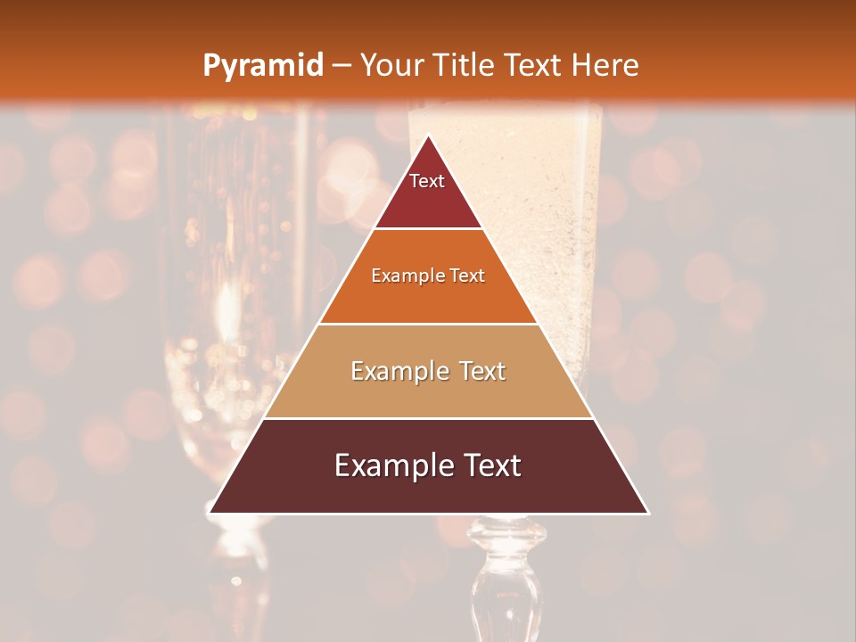 Champagne Poured Into Glass PowerPoint Template