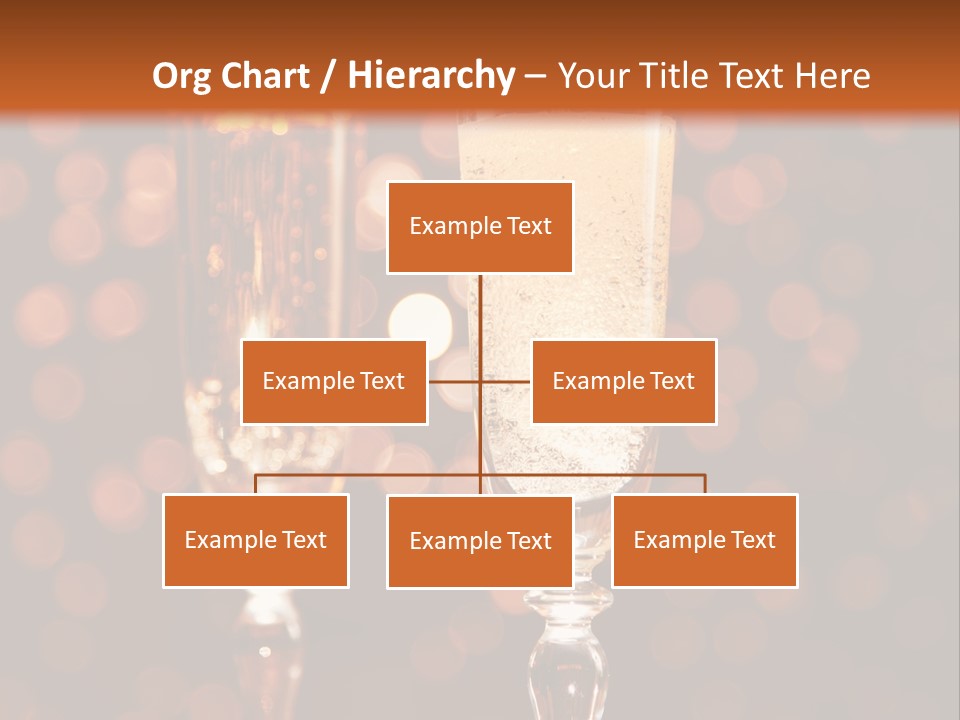 Champagne Poured Into Glass PowerPoint Template