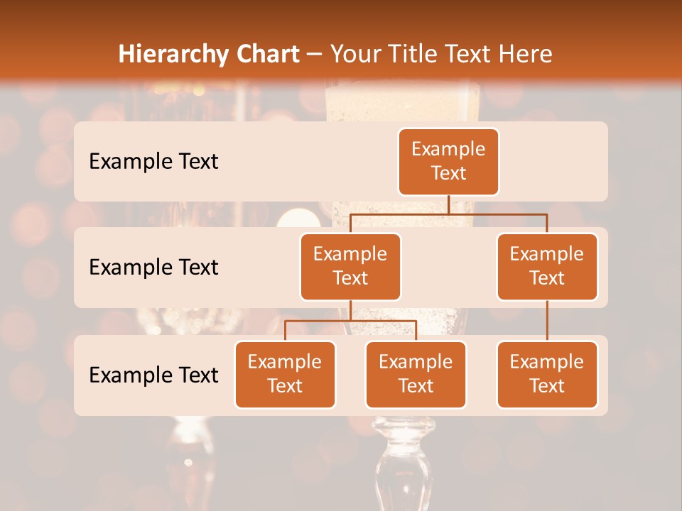Champagne Poured Into Glass PowerPoint Template