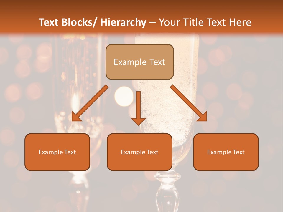Champagne Poured Into Glass PowerPoint Template