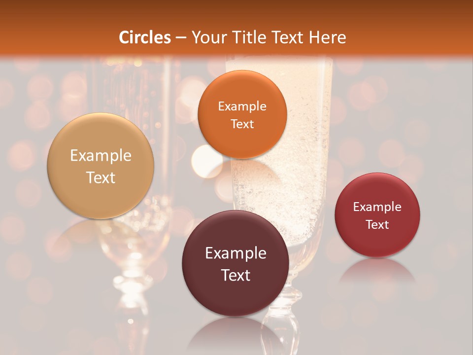 Champagne Poured Into Glass PowerPoint Template