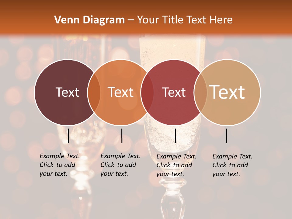 Champagne Poured Into Glass PowerPoint Template