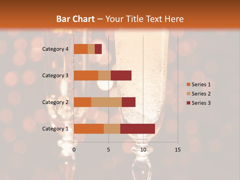 Champagne Poured Into Glass PowerPoint Template