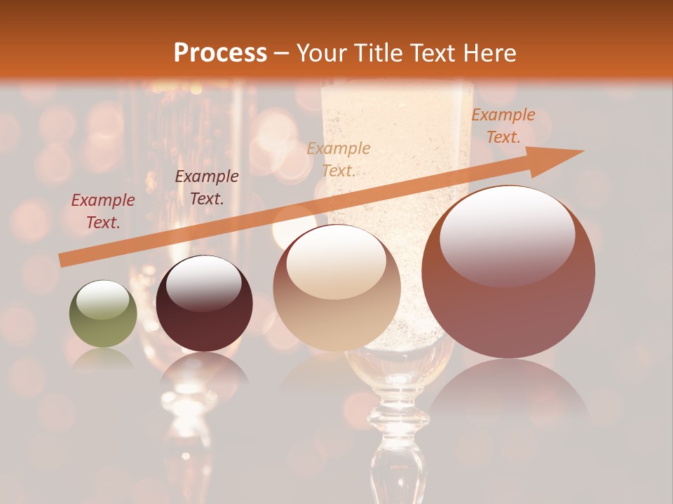 Champagne Poured Into Glass PowerPoint Template