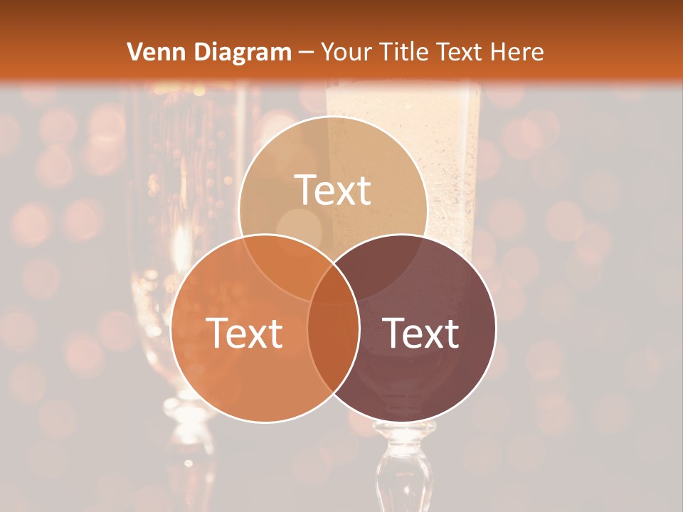 Champagne Poured Into Glass PowerPoint Template