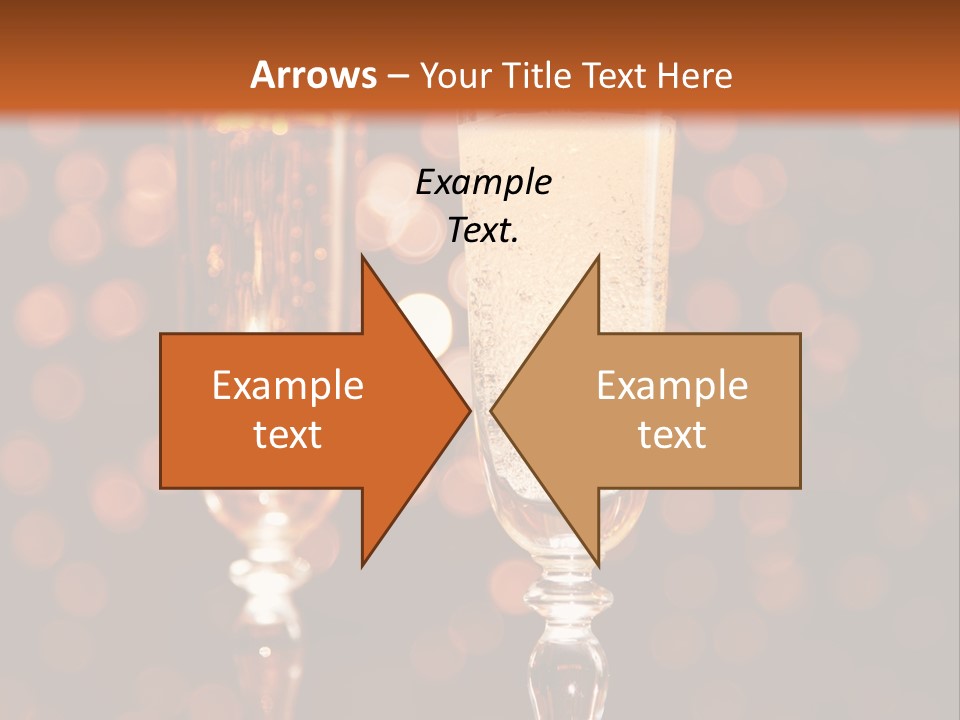 Champagne Poured Into Glass PowerPoint Template