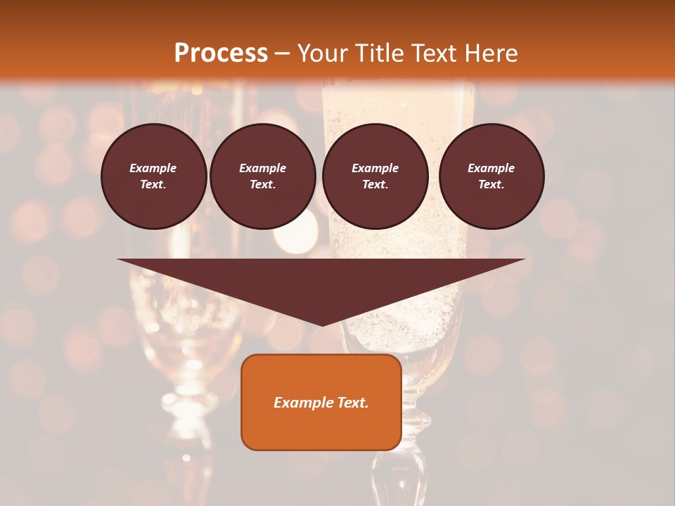Champagne Poured Into Glass PowerPoint Template